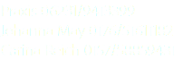 Praxis 06231/9413399 Johanna May 0176/51611182 Carina Reich 0157/58859431